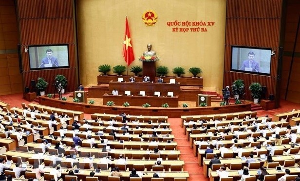 A plenary sitting of the NA's third session in Hanoi. (Photo: VNA)
