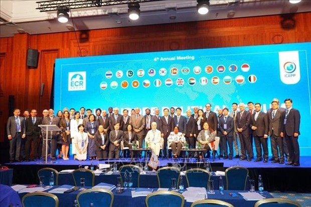 Participants at the 4th Asia-Europe Political Forum. (Photo: VNA)