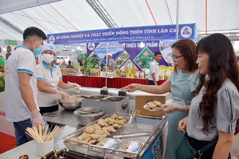 The 22nd Vietnam International Agricultural Trade Fair (AgroViet 2022) attracts exhibitors from businesses and cooperatives across 36 cities and provinces nationwide. (Source: VNA)