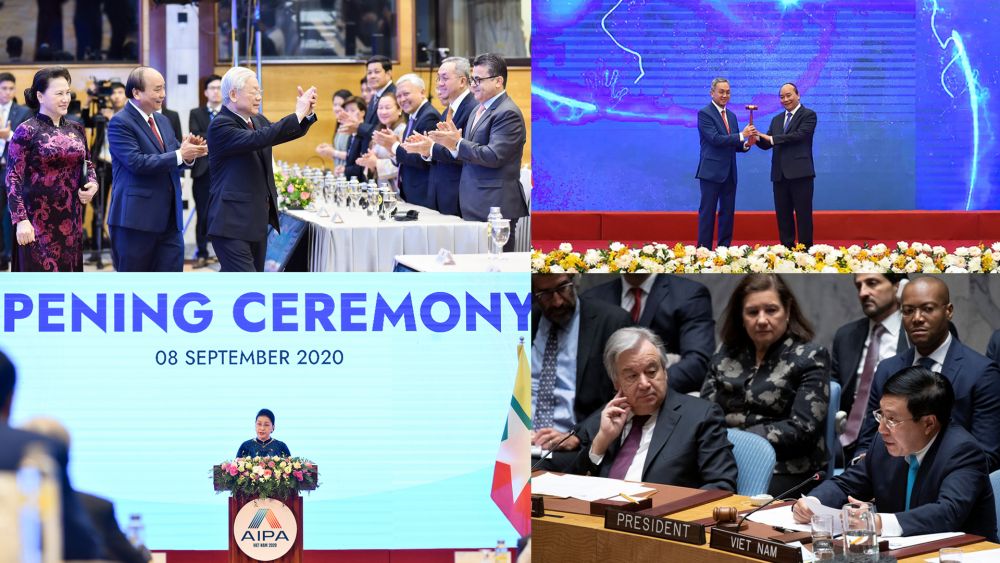 Hoàn thành thắng lợi nhiệm vụ Chủ tịch ASEAN 2020 và Chủ tịch AIPA 41, thể hiện mạnh mẽ vai trò dẫn dắt, điều phối ASEAN trong ứng phó hiệu quả với đại dịch Covid-19, hiện thực hóa Tầm nhìn Cộng đồng ASEAN 2025; Đảm nhiệm tốt năm đầu tiên trên cương vị Uỷ