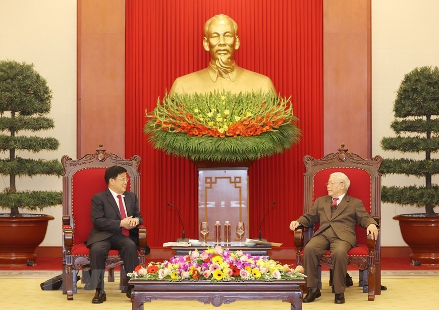 Top Vietnamese leader Nguyen Phu Trong hosts Chinese Minister of Public Security Zhao Kezhi