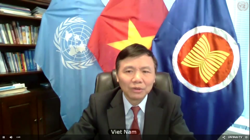 Phát biểu tại phiên họp, Đại sứ Đặng Đình Quý, Trưởng Phái đoàn thường trực Việt Nam tại LHQ