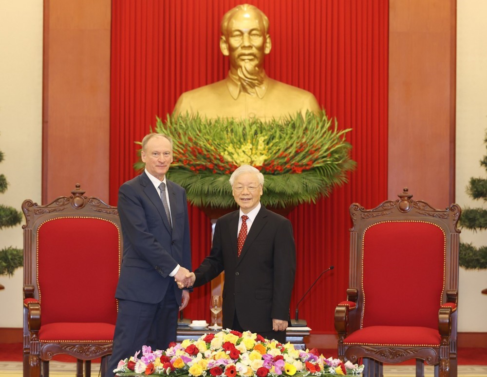 Tổng Bí thư, Chủ tịch nước Nguyễn Phú Trọng đã tiếp thân mật Thư ký Hội đồng An ninh Liên bang Nga Nikolai Patrushev