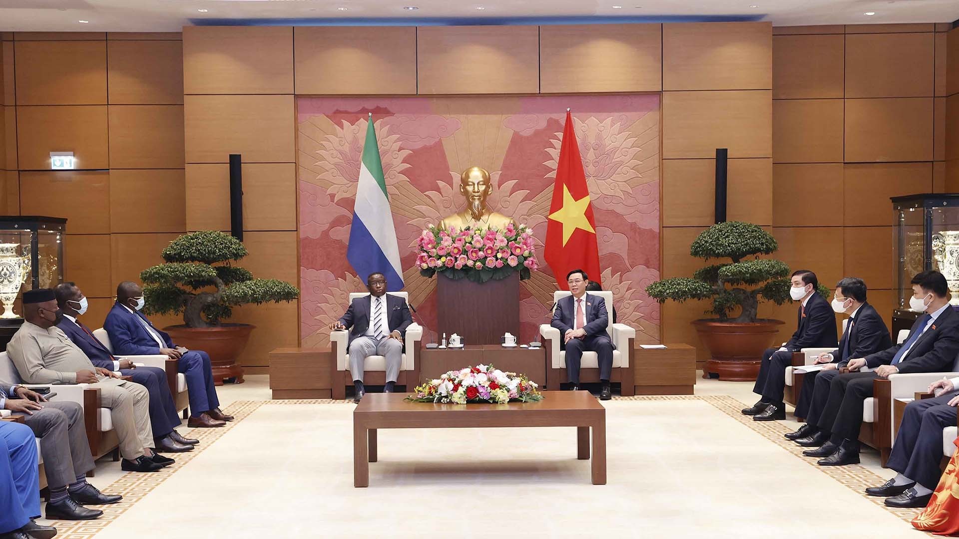 Quang cảnh buổi tiếp. (Nguồn: TTXVN) Quang cảnh buổi tiếp. (Nguồn: TTXVN)