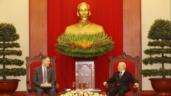 Party leader Nguyen Phu Trong lauds US ambassador’s contributions to Viet Nam-US ties