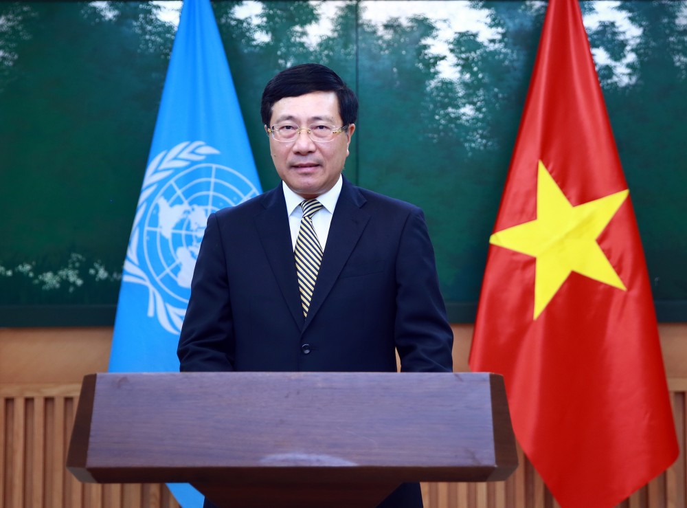 Phó Thủ tướng Phạm Bình Minh gửi thông điệp tới Khóa họp lần thứ 77 Uỷ ban Kinh tế-xã hội khu vực Châu Á-Thái Bình Dương của Liên hợp quốc Phó Thủ tướng Phạm Bình Minh gửi thông điệp tới Khóa họp lần thứ 77 Uỷ ban Kinh tế-xã hội khu vực Châu Á-Thái Bình Dương của Liên hợp quốc