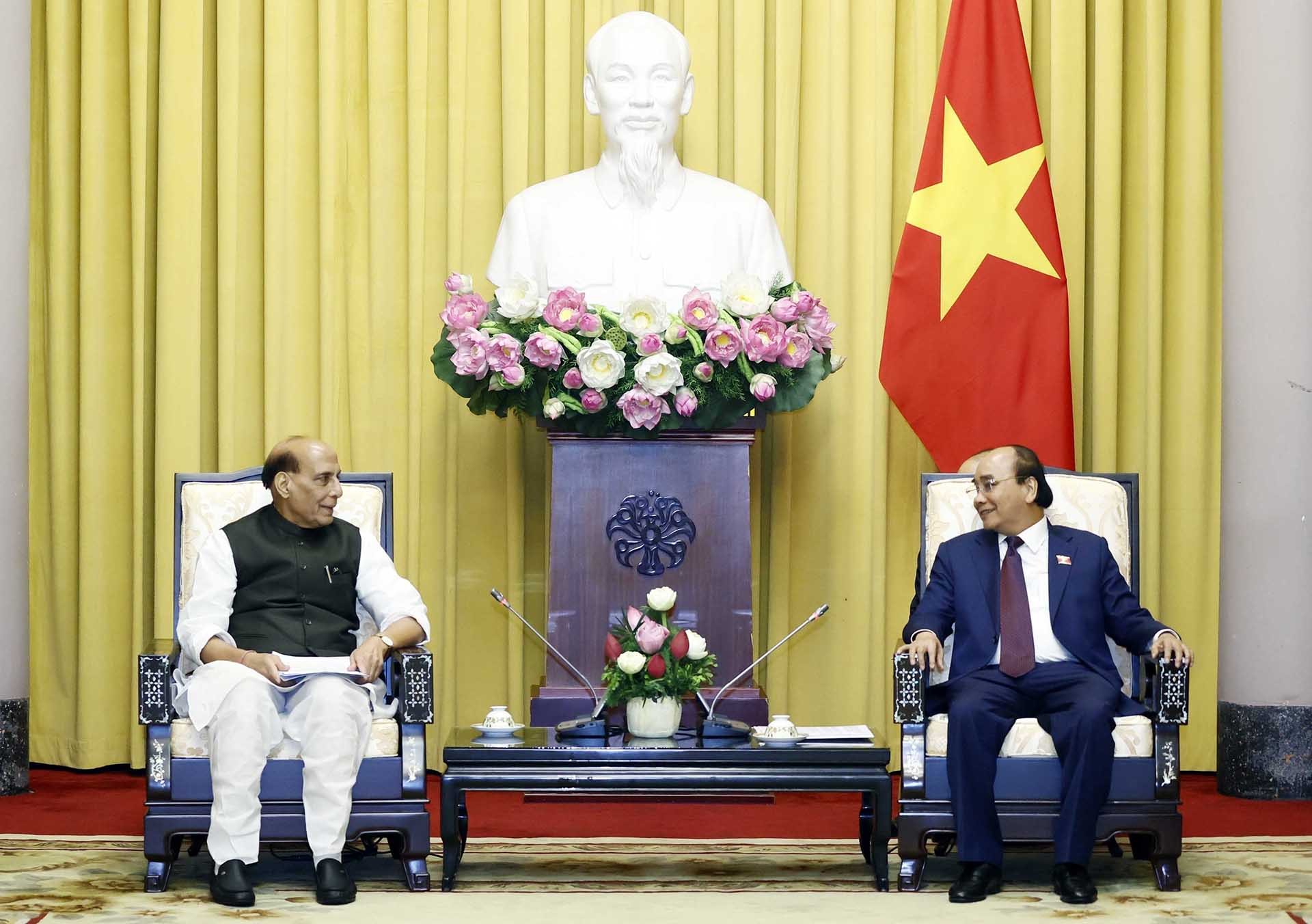 Defense cooperation substantially contributes to Vietnam-India relationship: President