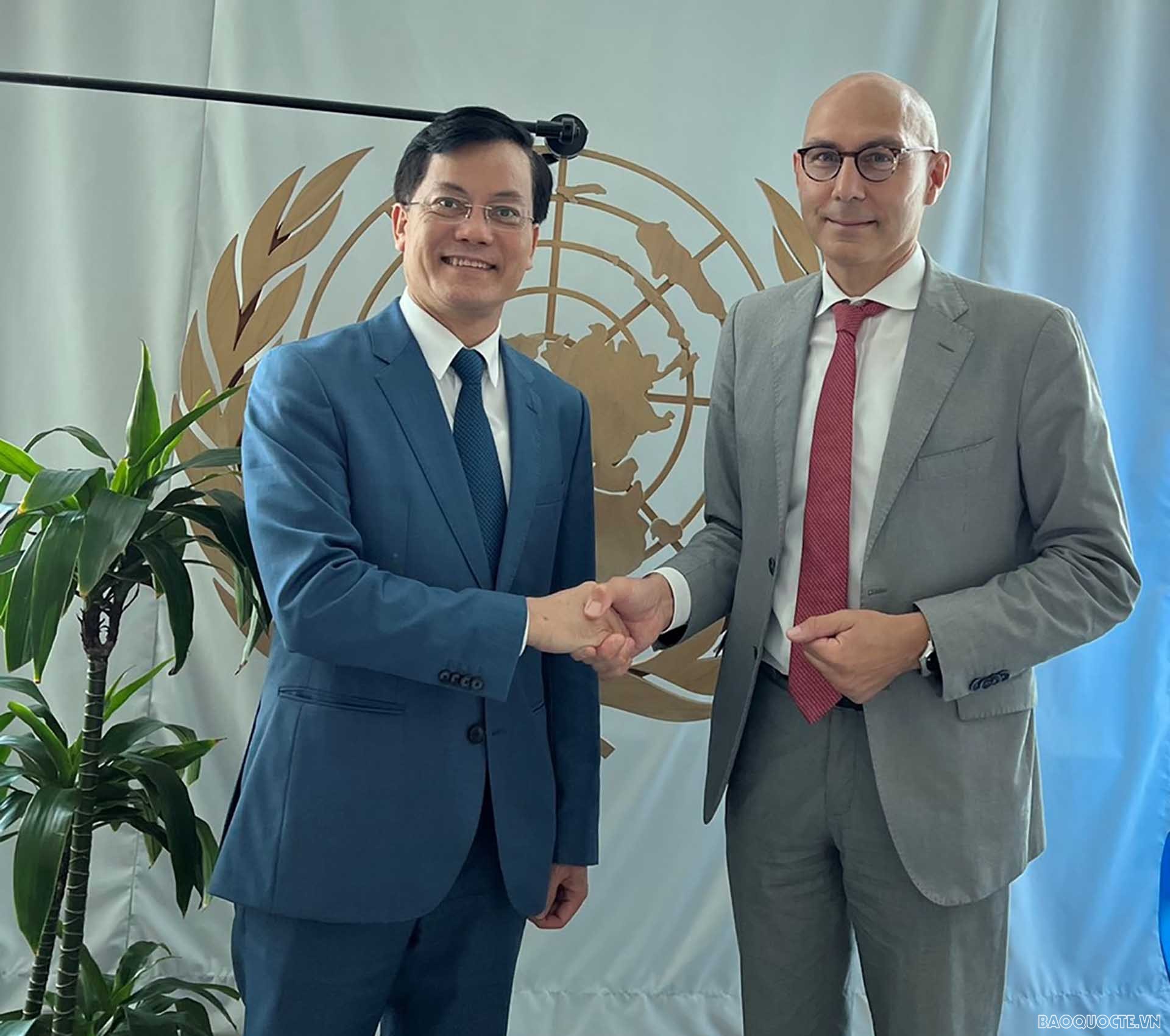 Thứ trưởng Hà Kim Ngọc tiếp Phó Tổng thư ký Liên hợp quốc về Chính sách Volker Turk.