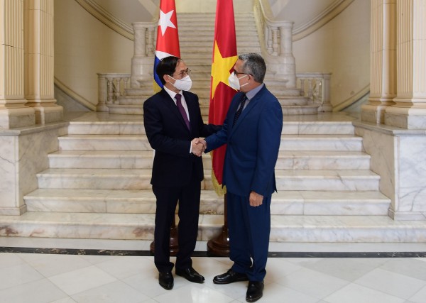 Foreign Minister Bui Thanh Son meets with Acting Foreign Minister of Cuba Marcelino Medina
