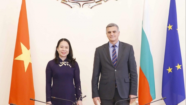 Vice President Vo Thi Anh Xuan meets acting Prime Minister, Foreign Minister of Bulgaria