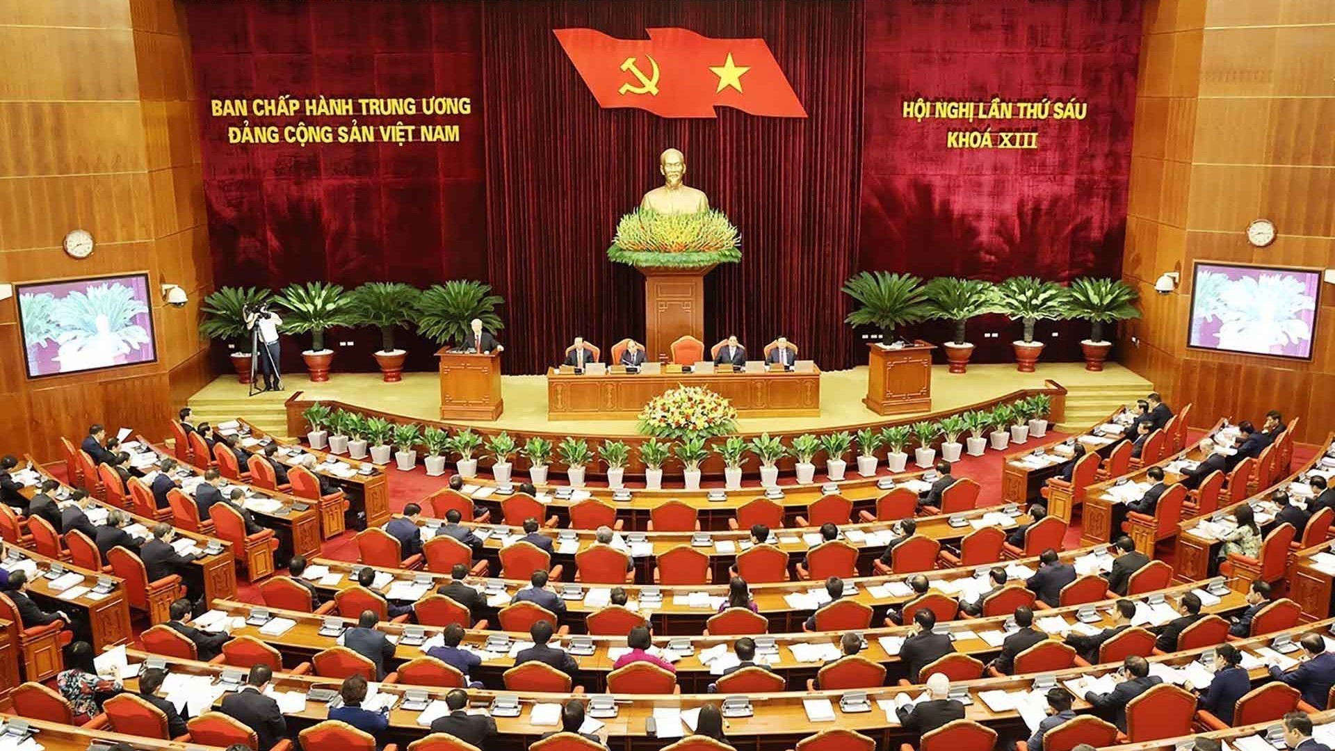 Sixth plenum of 13th Party Central Committee opens in Hanoi