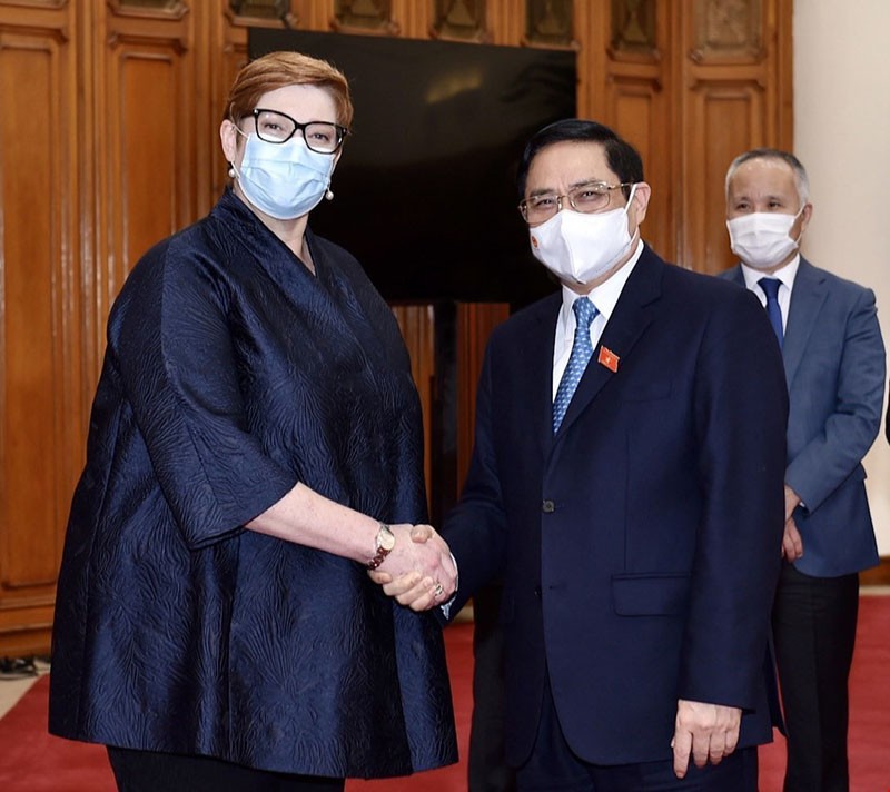 Prime Minister Pham Minh Chinh hosts Australian minister Marise Payne