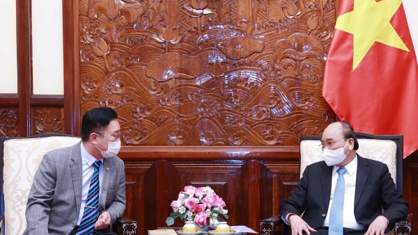 President Nguyen Xuan Phuc hosts Ly descendant in RoK