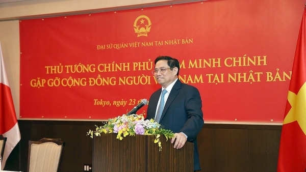 Prime Minister Pham Minh Chinh meets Vietnamese community in Japan