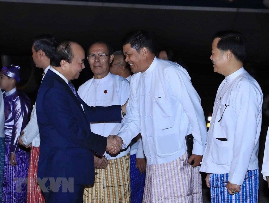 prime minister begins official visit to myanmar