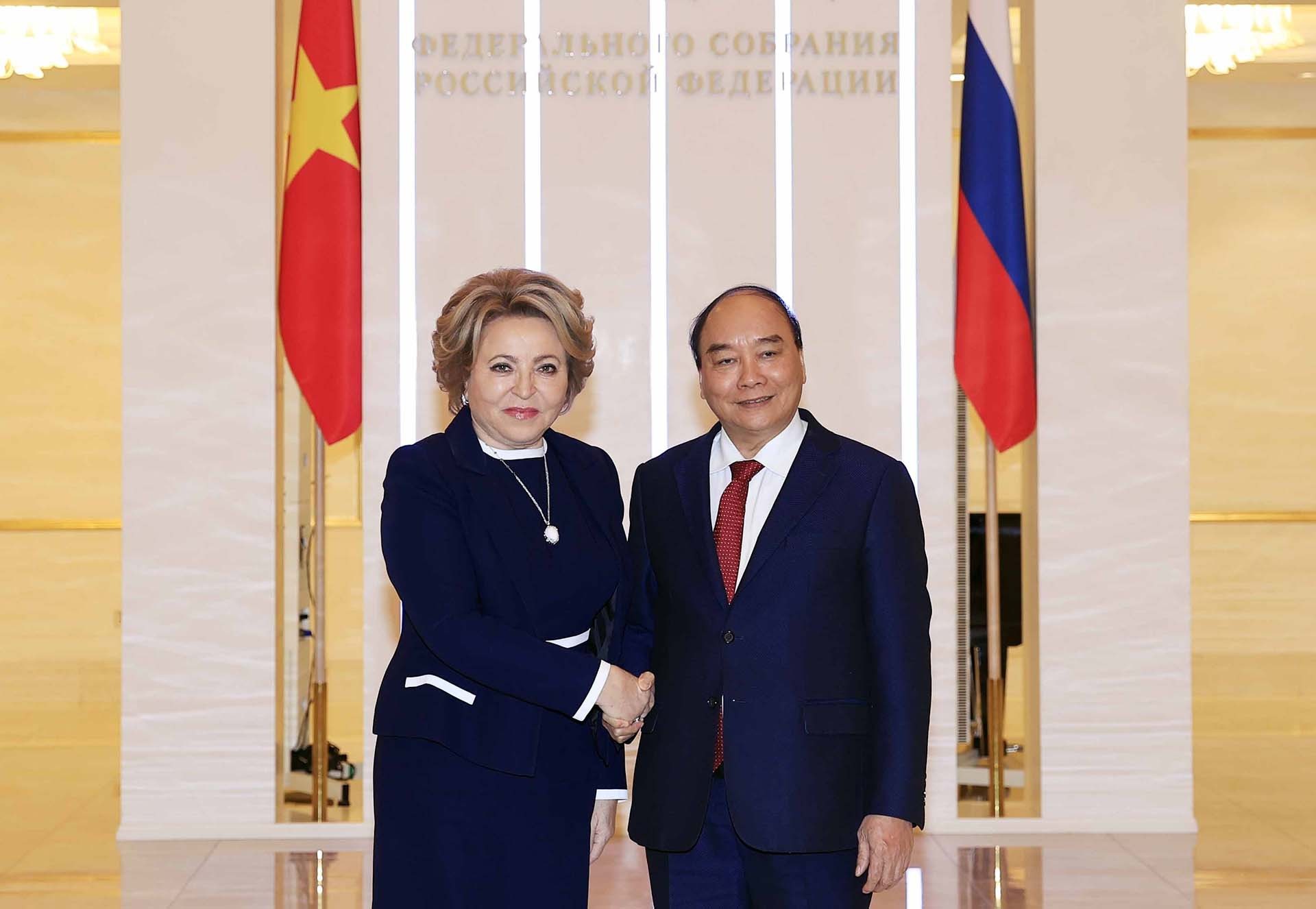 President meets with Speaker of Russia’s Federal Council