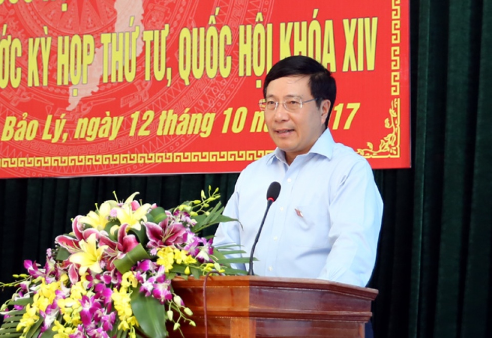 deputy pm minh meets with voters in thai nguyen