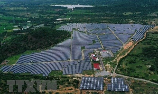 A solar power farm in Ninh Thuan province. (Photo: VNA)