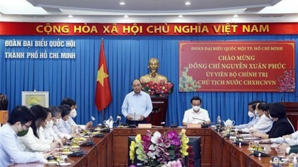 President Nguyen Xuan Phuc meets HCM City’s NA deputies
