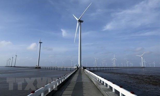 The Bac Lieu Wind Power Plant has 62 power turbines with a total estimated capacity of 99MW. (Photo: VNA)