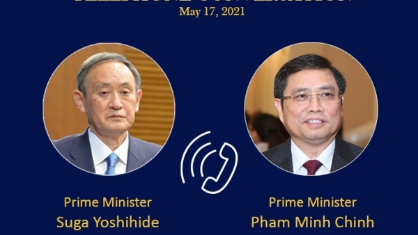 Vietnamese, Japanese Prime Ministers discuss bilateral ties over phone