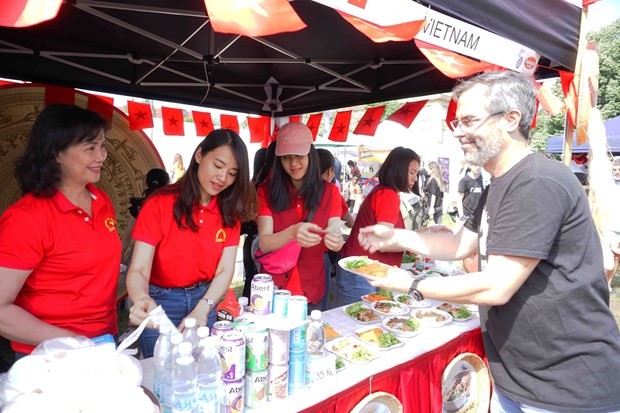 Vietnamese booth at the festival. (Photo: VNA) Vietnamese booth at the festival. (Photo: VNA)