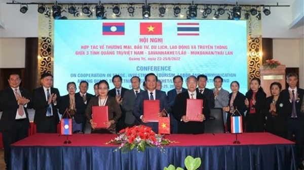 To strengthen multifaceted cooperation among Vietnamese, Lao, Thai provinces