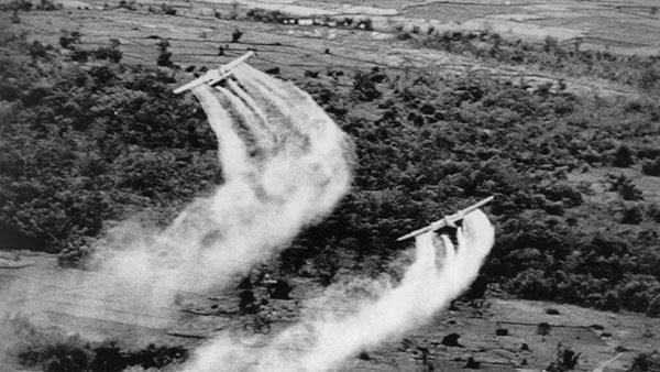US aircraft spray chemicals during the war in Viet Nam. (File photo)