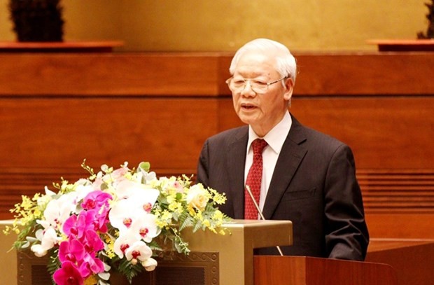 Speech of Party leader Nguyen Phu Trong at conference reviewing 12th Politburo’s Directive 05