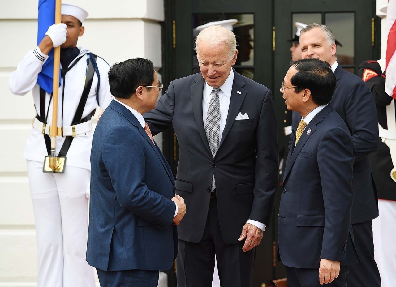 Prime Minister Pham Minh Chinh met US President Joe Biden in May. (Photo: VNA))