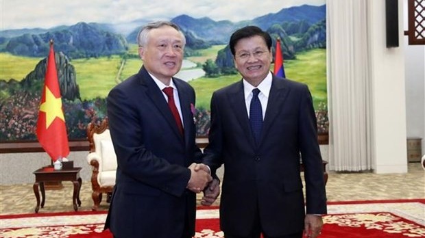 Chief Justice of Supreme People’s Court of Vietnam pays courtesy calls on Lao leaders