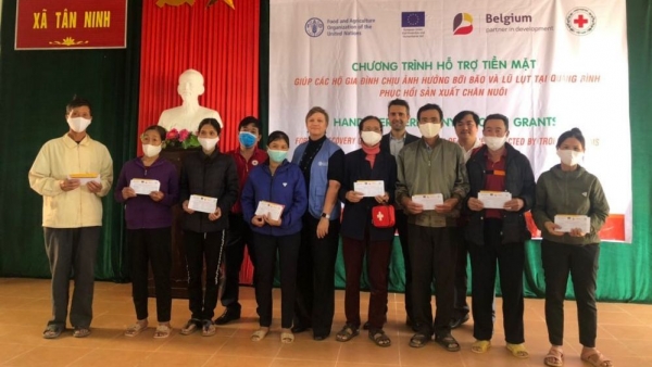 Belgian emergency aid to be handed over to flood-hit farmers in central Viet Nam
