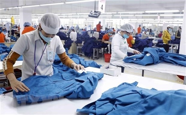 Hanoi has seen a recovery in industrial production and trade in the first two months of this year as the capital city followed safe adaptation and effective control of COVID-19. (Photo: VNA)