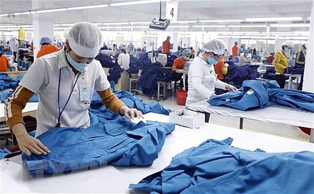 Hanoi has seen a recovery in industrial production and trade in the first two months of this year as the capital city followed safe adaptation and effective control of COVID-19. (Photo: VNA)