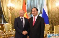 president tran dai quang meets russian communist party leader