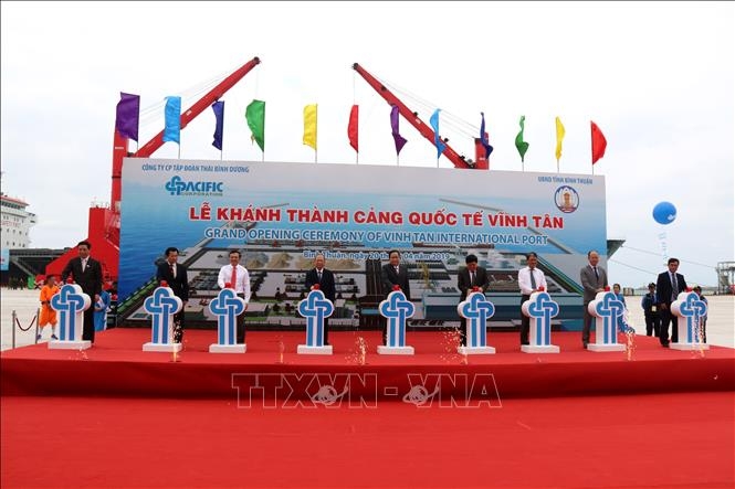 vinh tan international seaport inaugurated