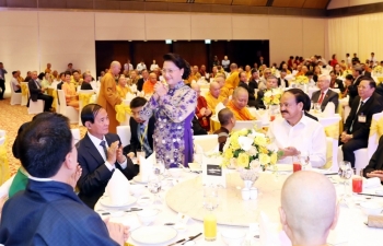 National Assembly Chairwoman host banquet to honor delegates to UN Day of Vesak