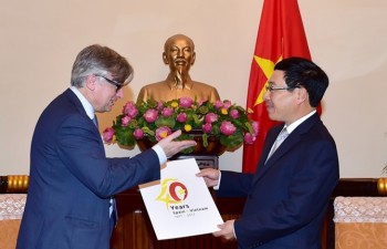 DPM/FM Pham Binh Minh meets with Secretary of State for Foreign Affairs & Cooperation of Spain, Ignacio Ybañez Rubio