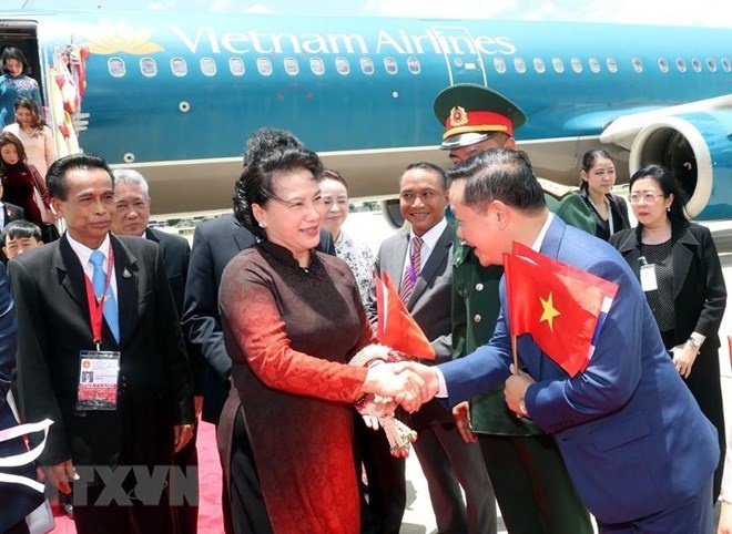na chairwoman arrives in bangkok for aipa 40 thailand visit