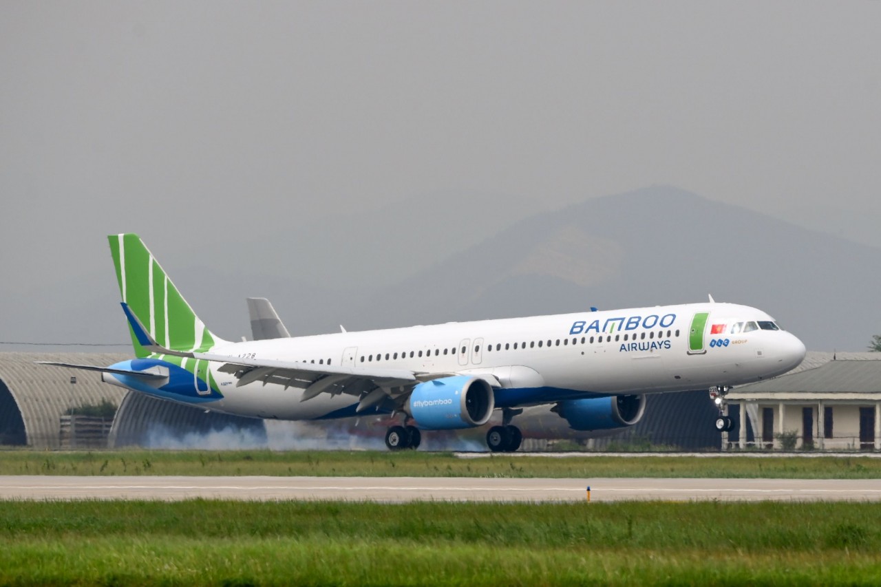 (10.09) With the recent addition of the new Airbus A320, Bamboo Airways has officially increased its number of airplanes to 30. (Photo: VNA)