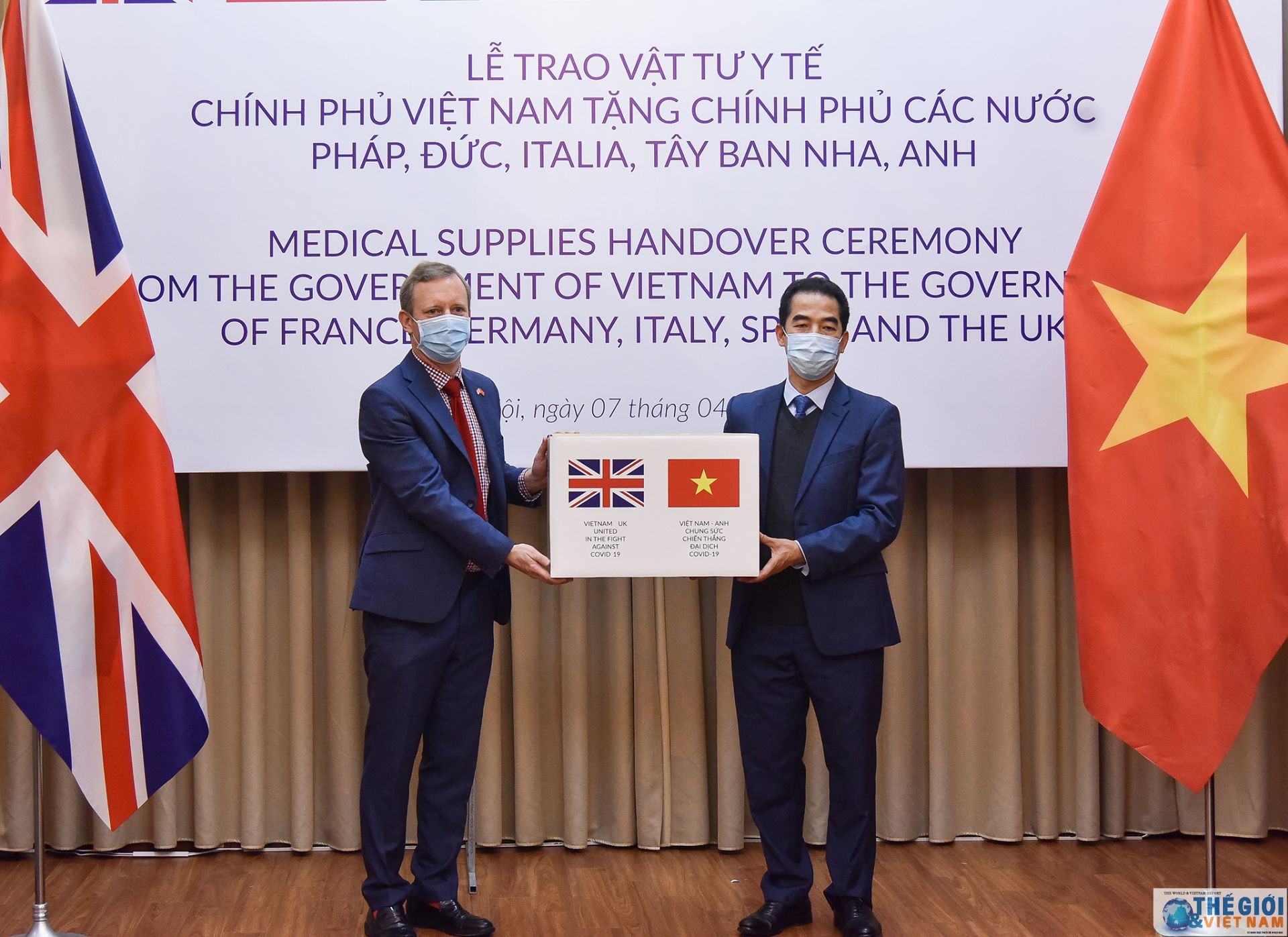 vietnam presents antibacterial masks to european countries to help fight the covid 19 pandemic