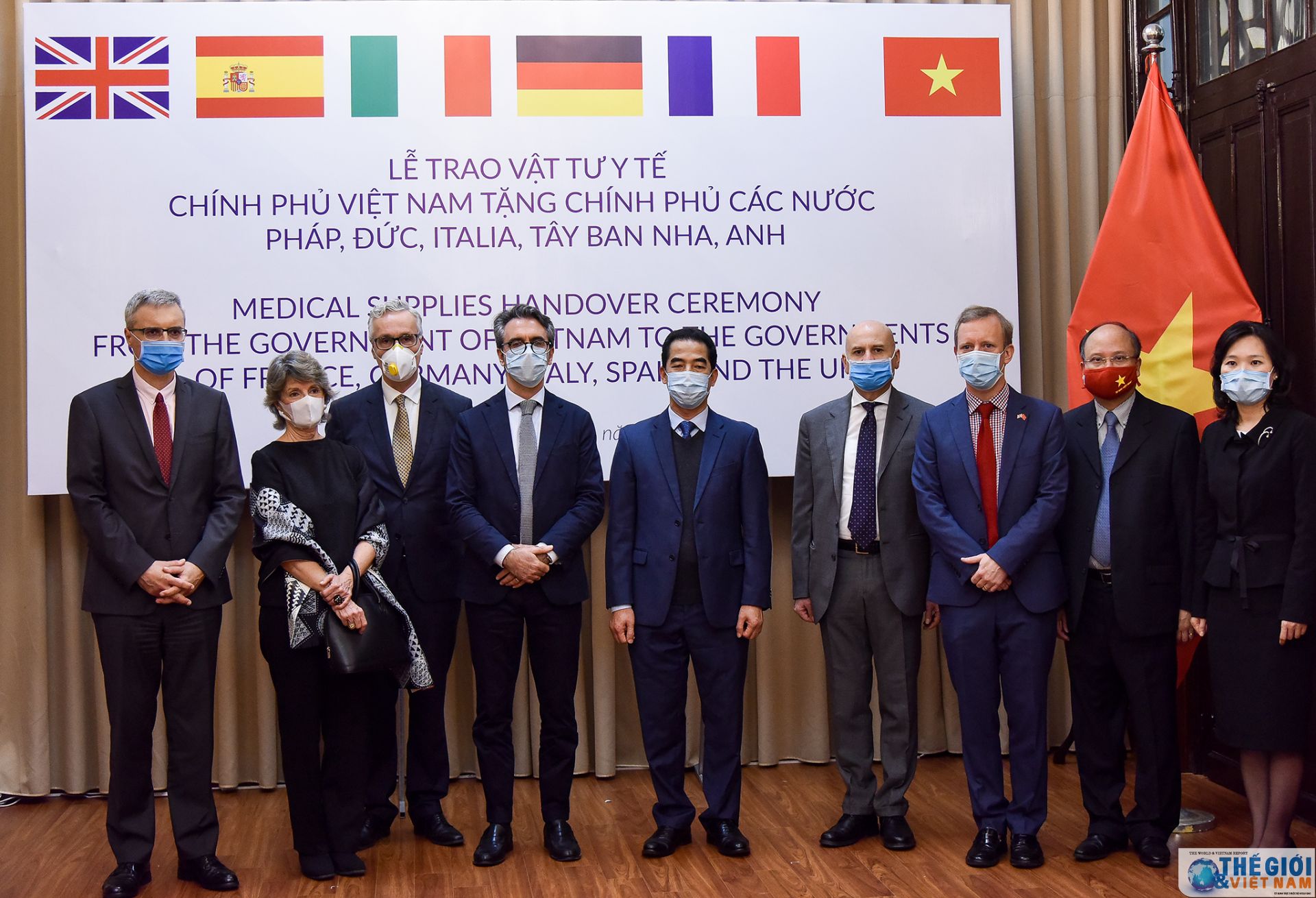 vietnam presents antibacterial masks to european countries to help fight the covid 19 pandemic