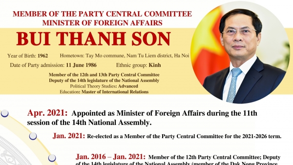 (Inforgraphic) Minister of Foreign Affairs Bui Thanh Son