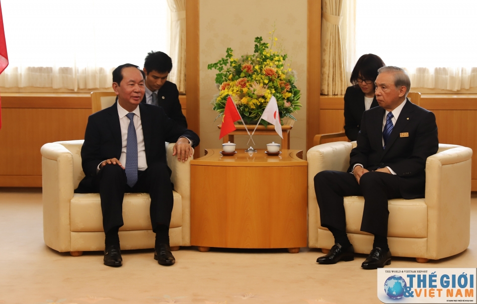 president tran dai quang visits japans gunma prefecture