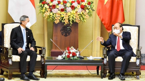 President lauds the development of Viet Nam-Singapore friendship