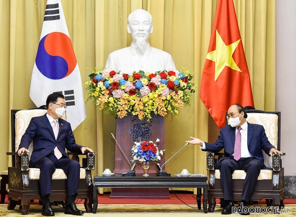 State President Nguyen Xuan Phuc receives RoK Foreign Minister Chung Eui-yong