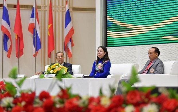 Vice President Vo Thi Anh Xuan speaks at the event. (Photo: VNA)