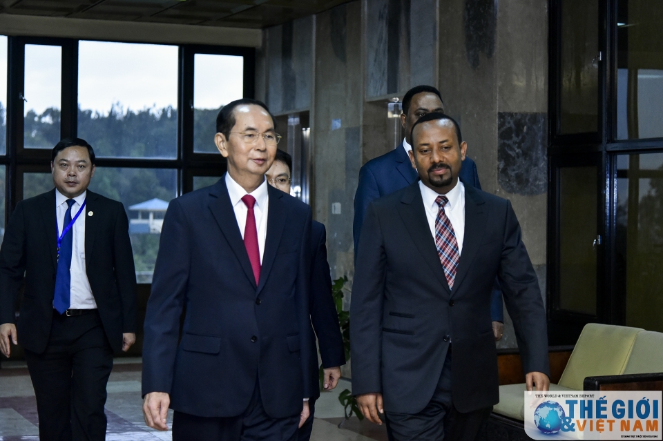 president meets with ethiopian prime minister