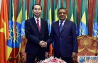 presidents of vietnam ethiopia hold talks