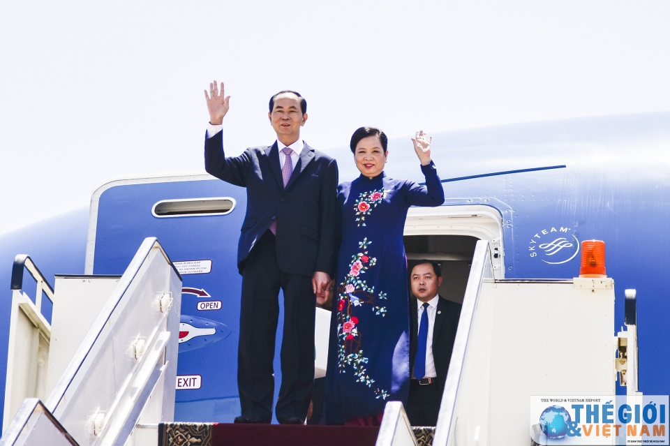 president tran dai quang begins state visit to egypt
